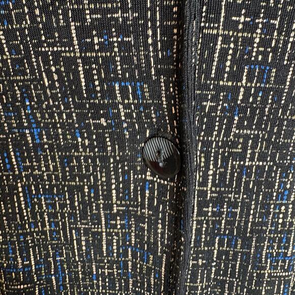 Vintage Softwear by Mark Singer Women's Abstract Print Button Up Blouse One Size - Picture 10 of 12